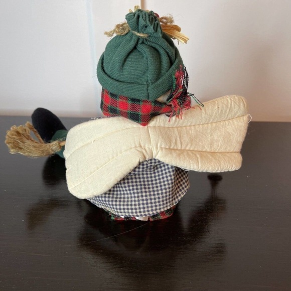 Sitting Snowman Christmas Decoration Sings Moves Arms Vintage - Picture 4 of 5